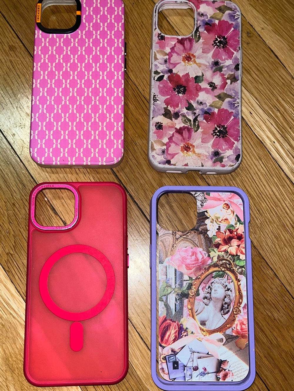 Assorted iPhone 13  Cases - Pink, White, Red, Lavender - 4! Brand NEW